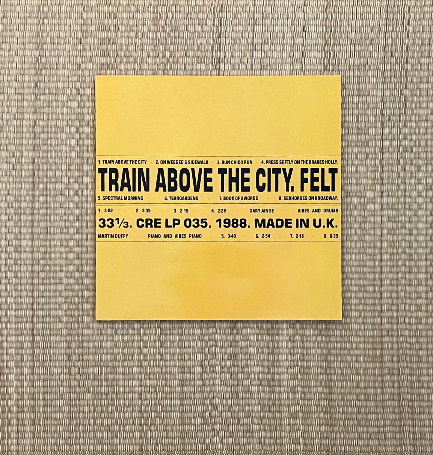felt - train above the city