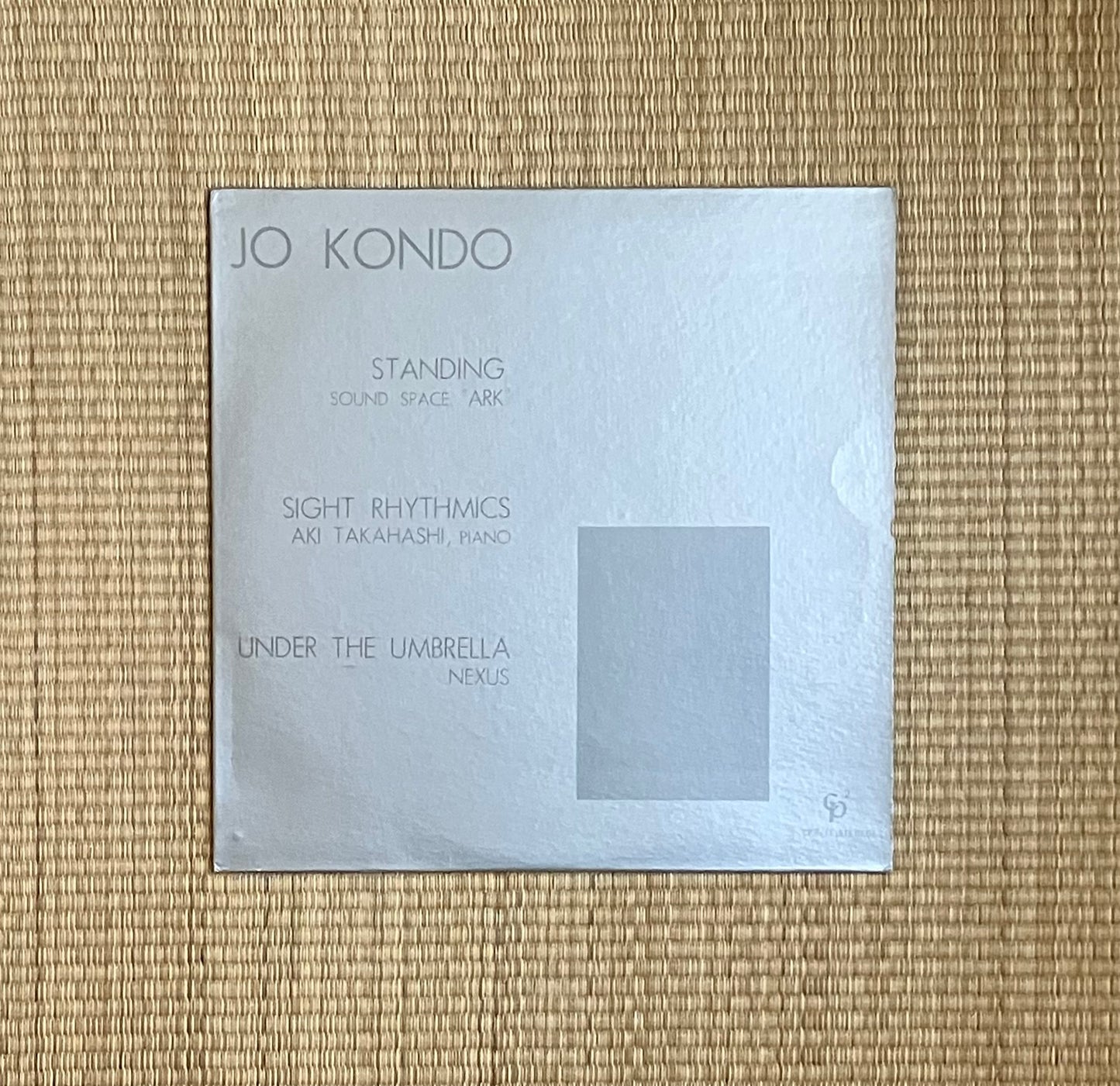 jo kondo - standing / sight rhythmics / under the umbrella