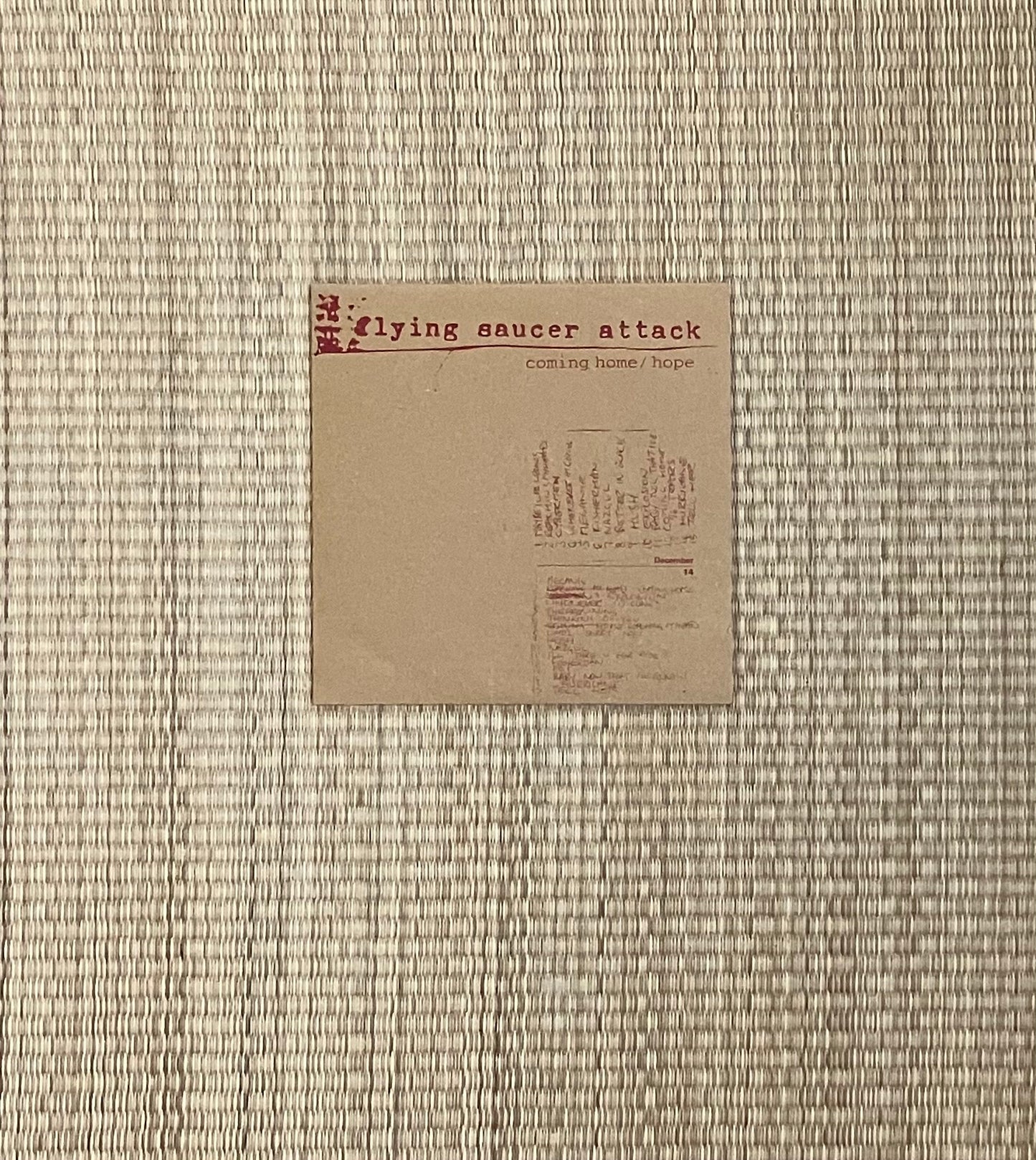 flying saucer attack - coming home / hope