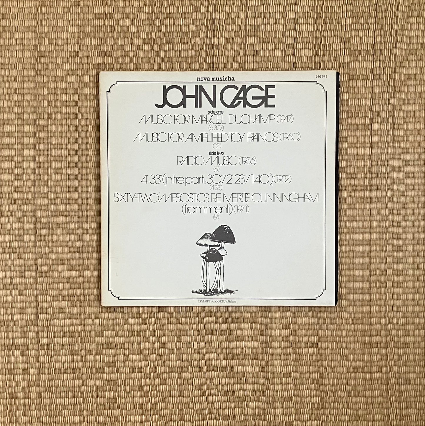 john cage - s/t